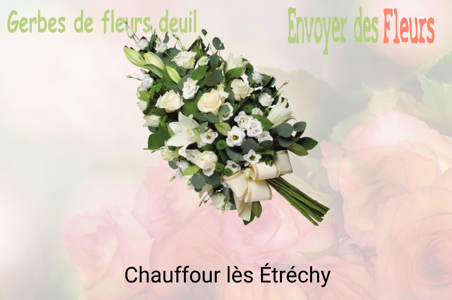 Gerbe de fleurs de deuil livrée à Chauffour-lès-Étréchy